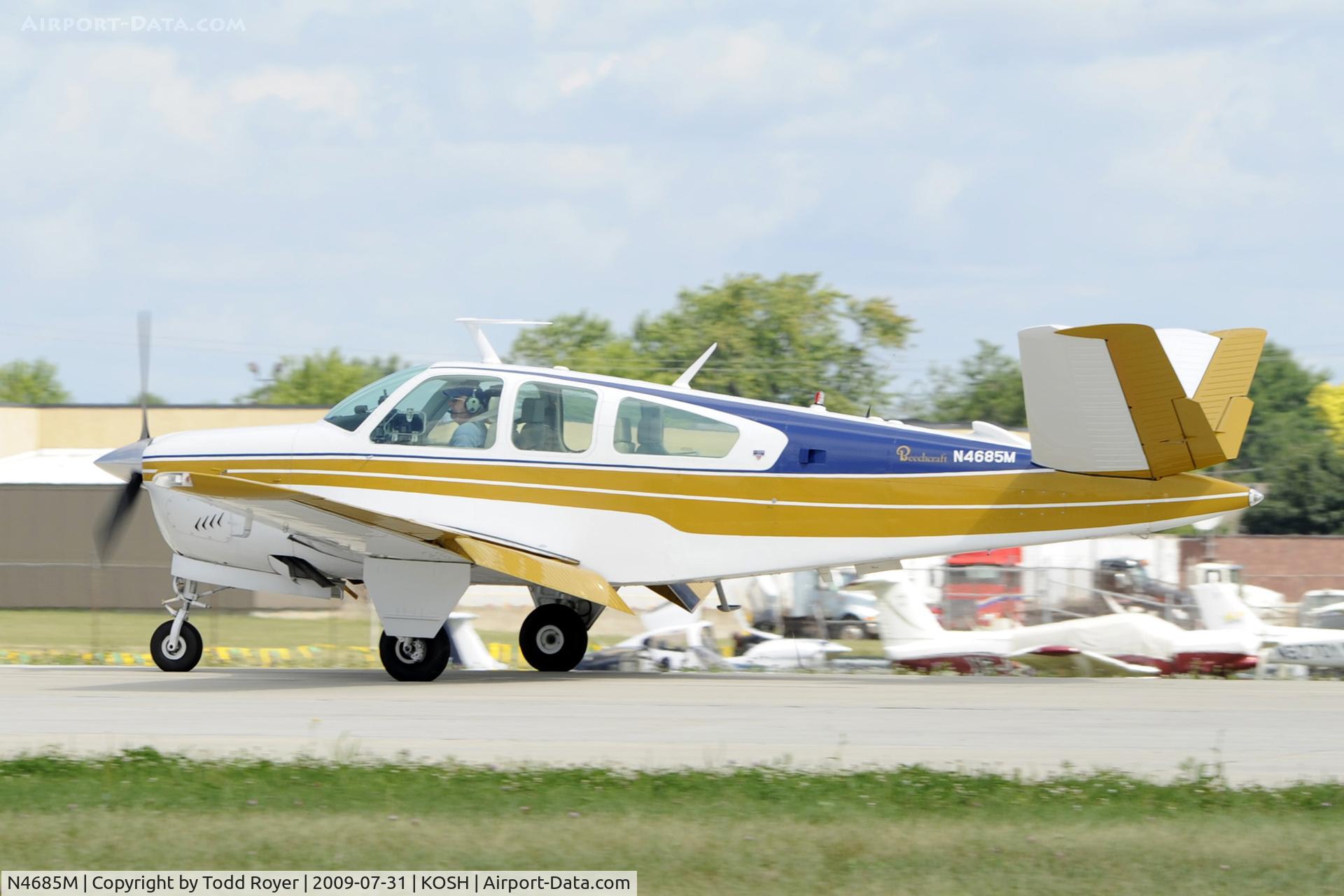 N4685M, 1978 Beech V35B Bonanza C/N D-10143, EAA AIRVENTURE 2009