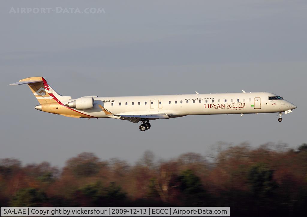 5A-LAE, 2008 Bombardier CRJ-900ER (CL-600-2D24) C/N 15216, Libyan Airlines. CRJ-900 (c/n 15216).