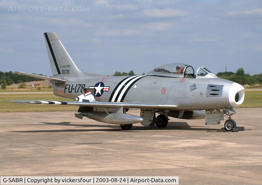 G-SABR, 1948 North American F-86A Sabre C/N 151-083 (151-43547), Elvington Air Show 2003.