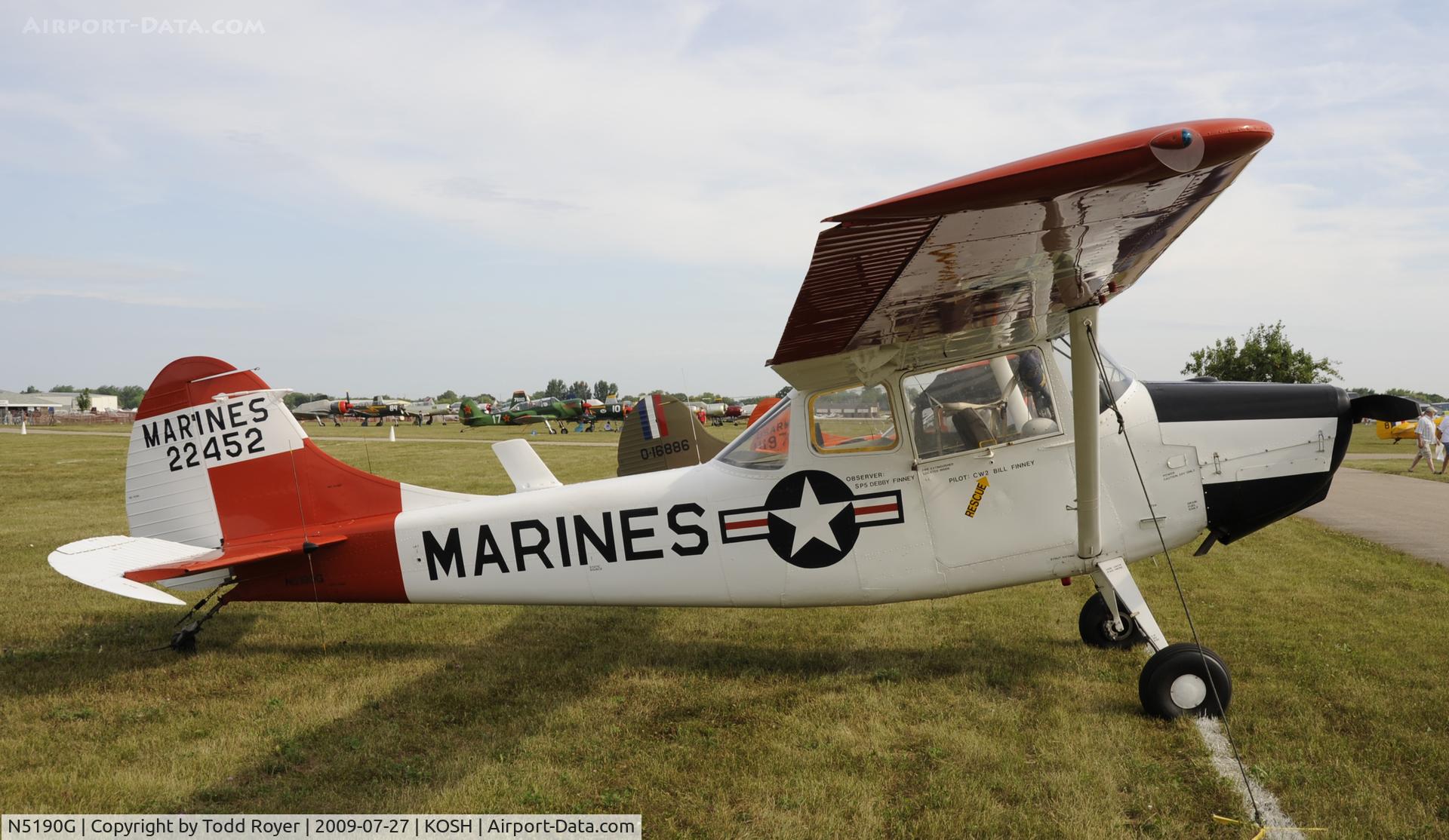 N5190G, 1951 Cessna 305A C/N 22452, EAA AIRVENTURE 2009