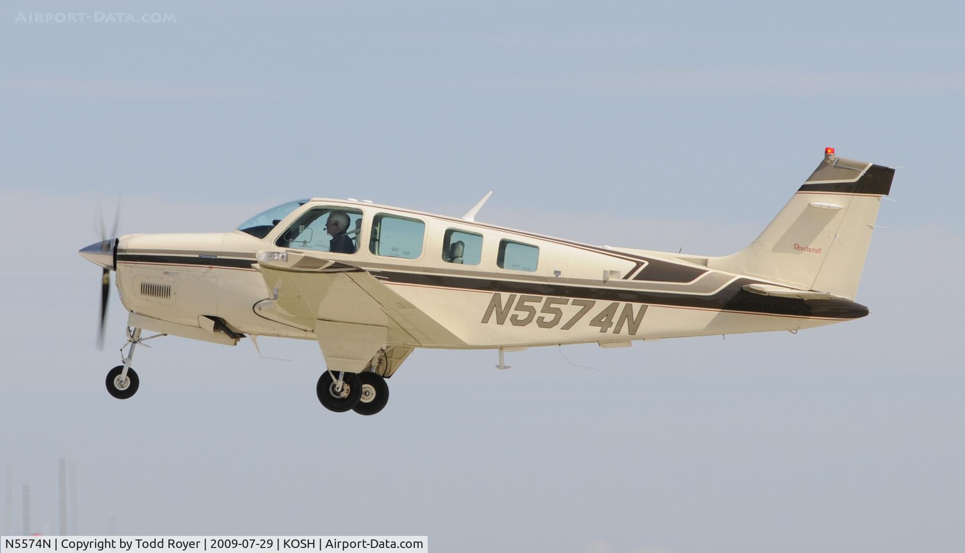 N5574N, 1990 Beech A36 Bonanza 36 C/N E-2525, EAA AIRVENTURE 2009