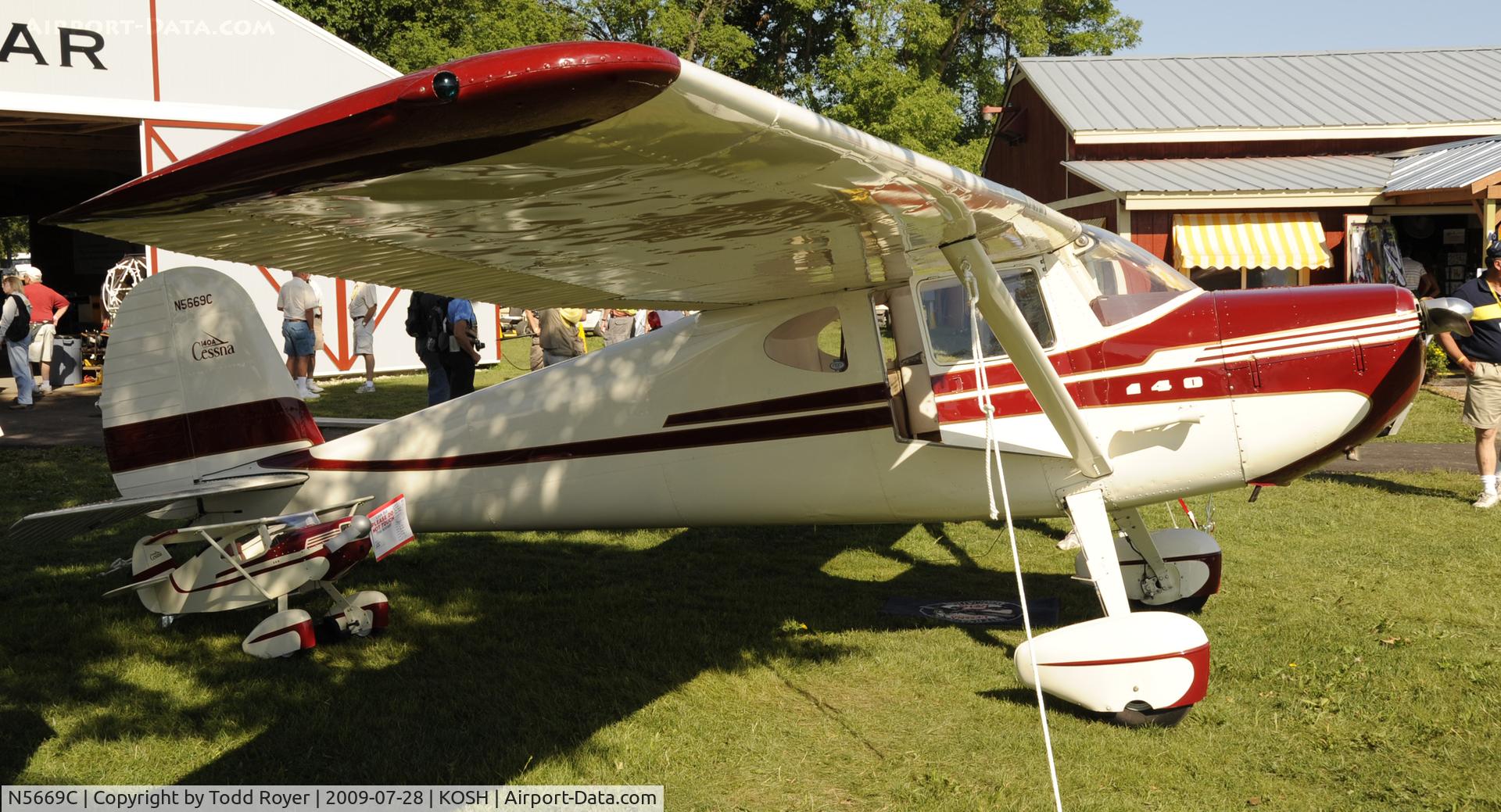 N5669C, 1950 Cessna 140A C/N 15625, EAA AIRVENTURE 2009