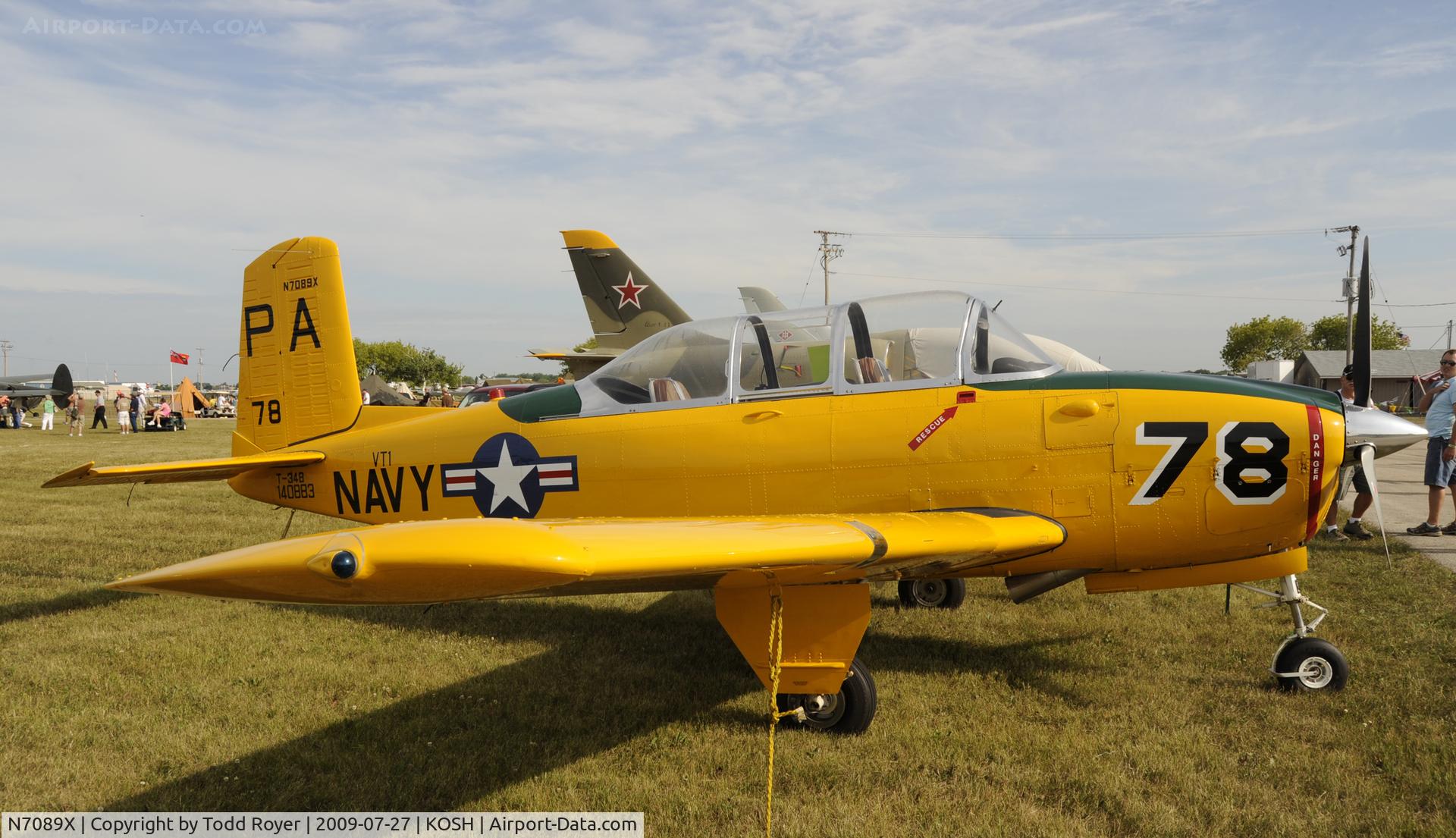 N7089X, Beech T-34B Mentor C/N 140883, EAA AIRVENTURE 2009