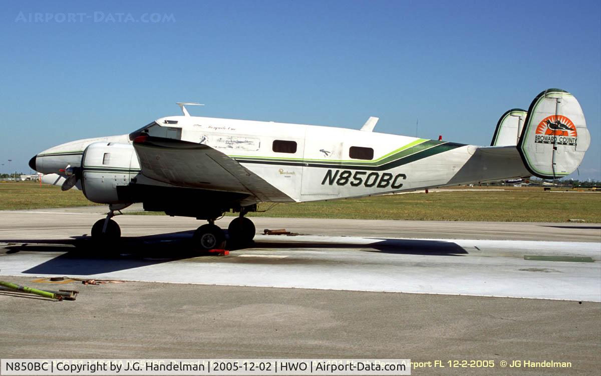 N850BC, 1951 Beech C-45H Expeditor C/N AF-401 (51-11844), Mosquito Control