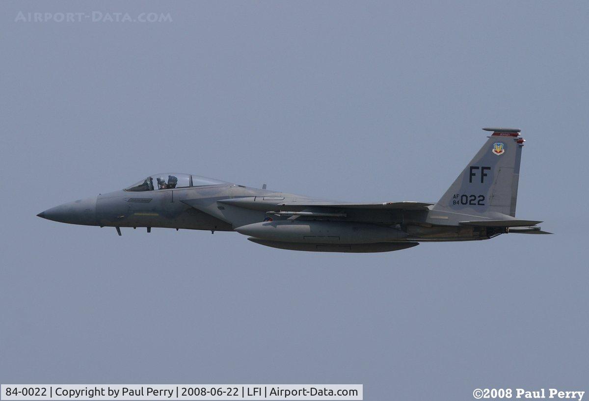 84-0022, 1984 McDonnell Douglas F-15C Eagle C/N 0932/C325, In the pattern for landing