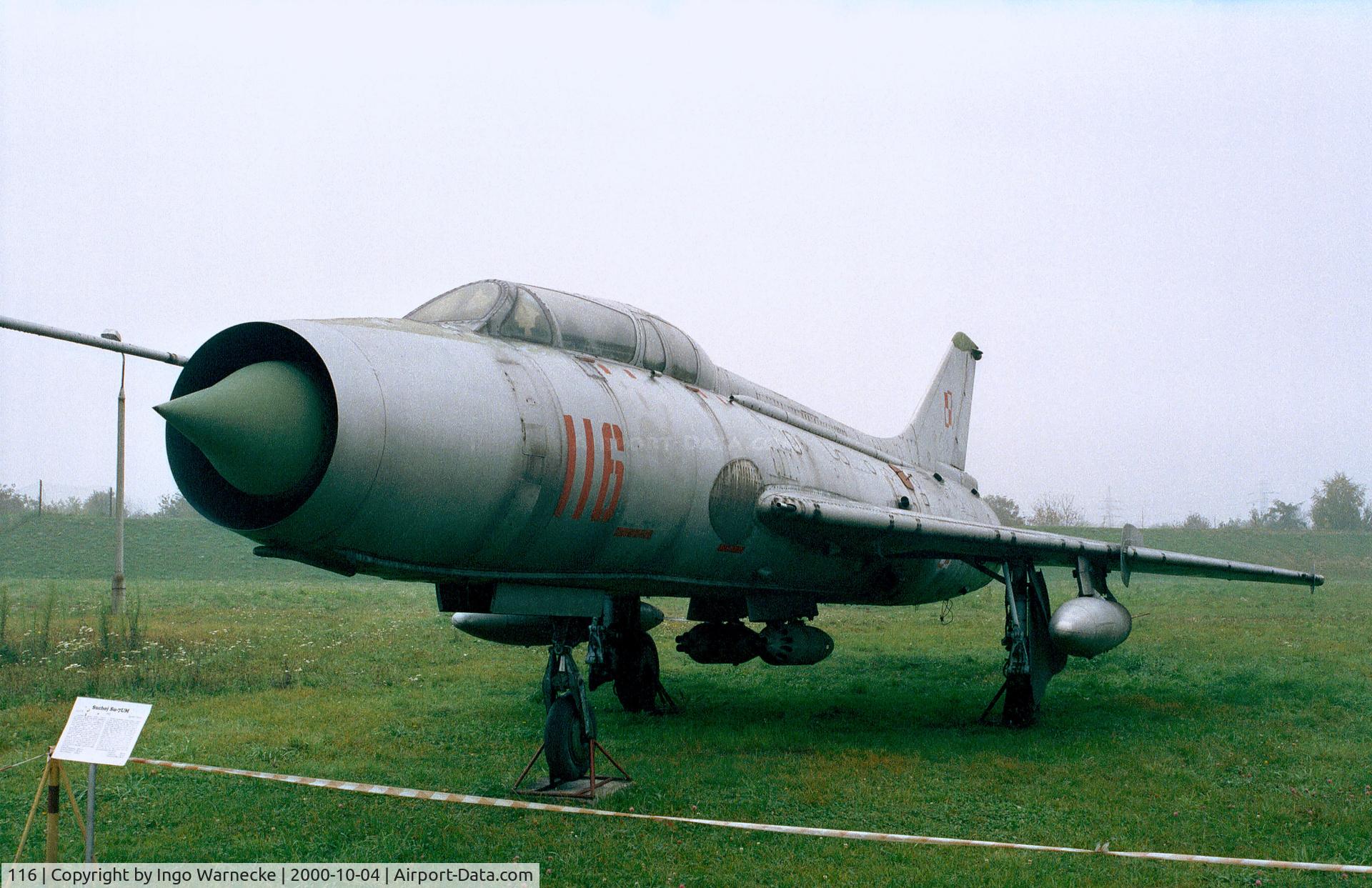 116, Sukhoi Su-7UM Moujik C/N 2116, Sukhoi Su-7UM MOUJIK trainer of the polish air force at the Muzeum Lotnictwa i Astronautyki, Krakow