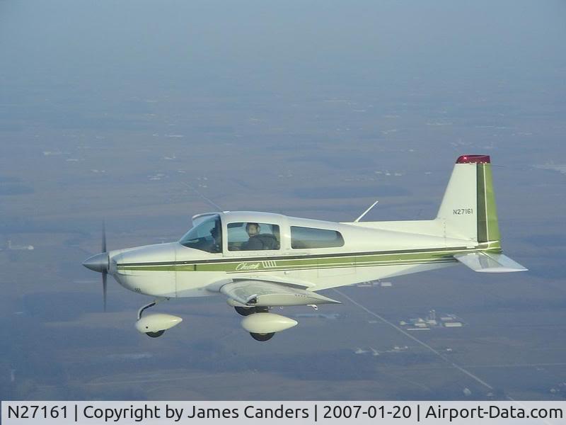 N27161, Gulfstream American Corp AA-5A C/N AA5A0886, Over Ohio