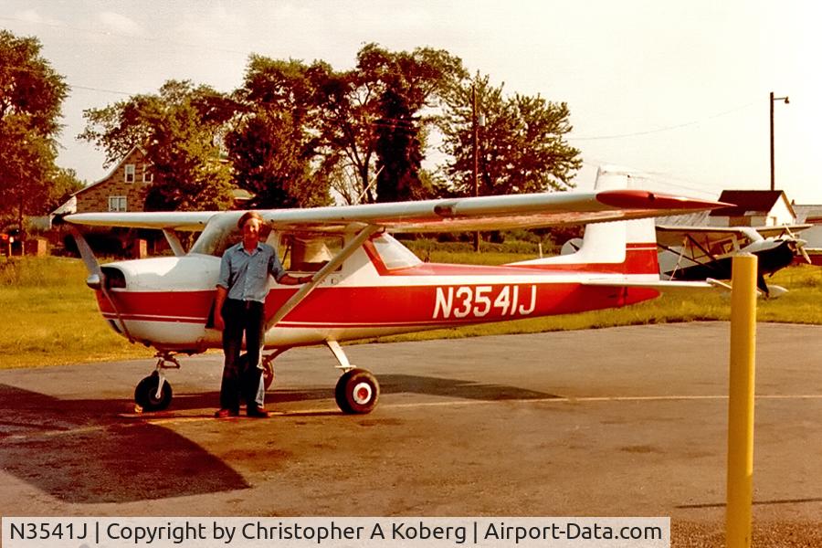 N3541J, 1965 Cessna 150E C/N 15061241, Hyde Field Maryland, around 1975