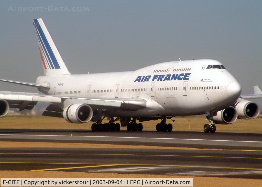 F-GITE, 1992 Boeing 747-428 C/N 25601, Air France