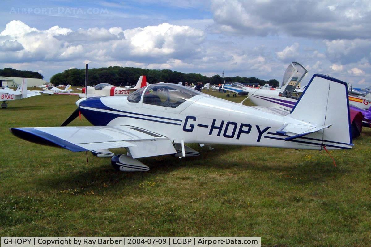 G-HOPY, 1998 Vans RV-6A C/N PFA 181-12742, Van's RV-6A [ PFA 181-12742] Kemble~G 09/07/2004. Seen at the PFA Fly in 2004 Kemble UK.