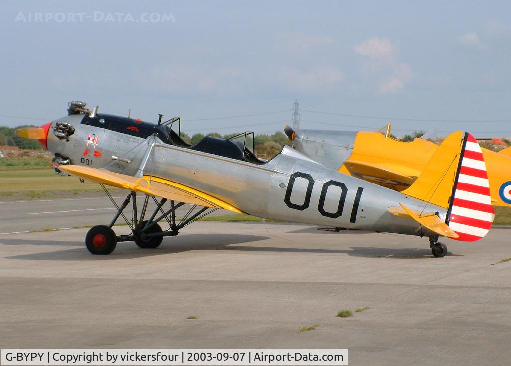 G-BYPY, 1941 Ryan PT-22 Recruit (ST3KR) C/N 1001, Breighton. Privately owned, wears US military markings and serial 001.