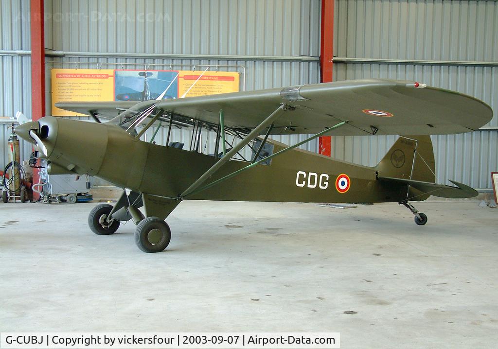 G-CUBJ, 1956 Piper L-18C Super Cub (PA-18-95) C/N 18-5395, Breighton. Privately owned, wears French Army markings coded 'CDG'.