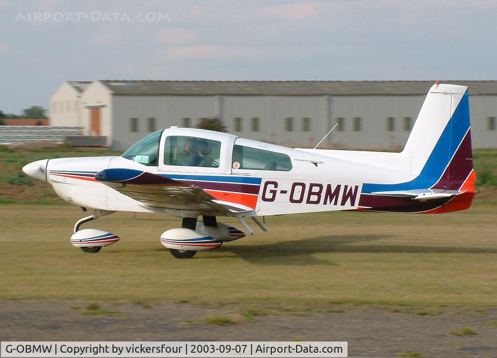 G-OBMW, 1975 Grumman American AA-5 Traveler C/N AA5-0805, Breighton. Privately owned.