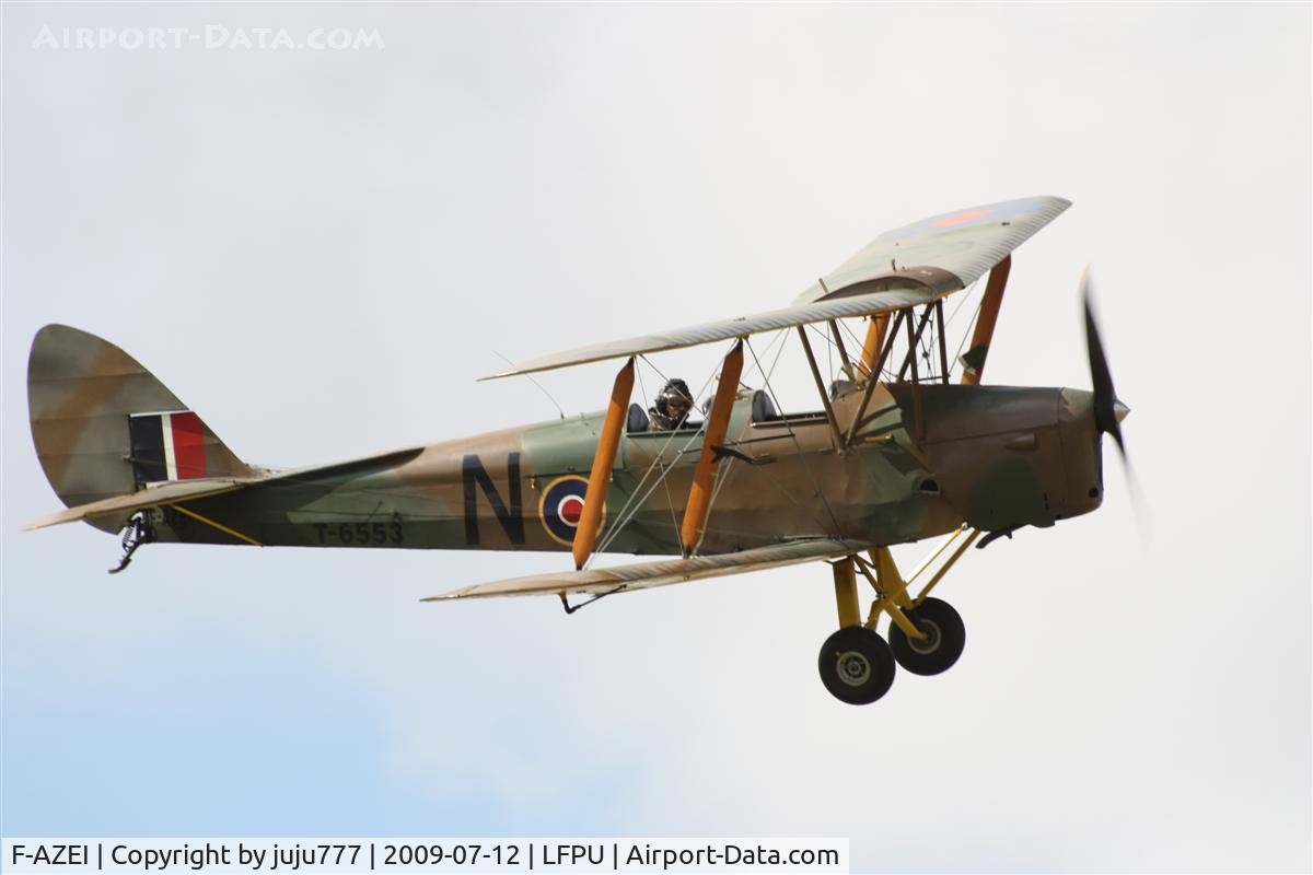 F-AZEI, 1941 De Havilland DH-82A Tiger Moth II C/N 84882, on display at Moret