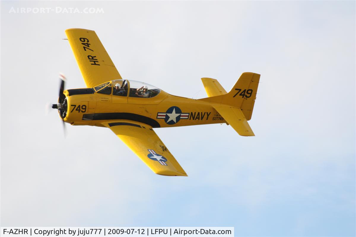 F-AZHR, North American T-28A Fennec C/N 174-602, on display at Moret