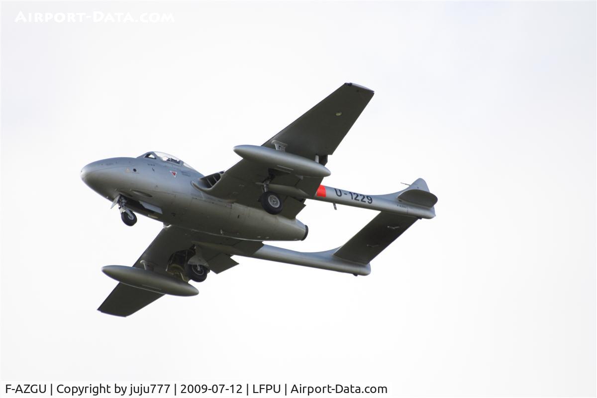 F-AZGU, 1959 De Havilland (F+W Emmen) Vampire T55 (DH-115) C/N 989, on display at Moret
