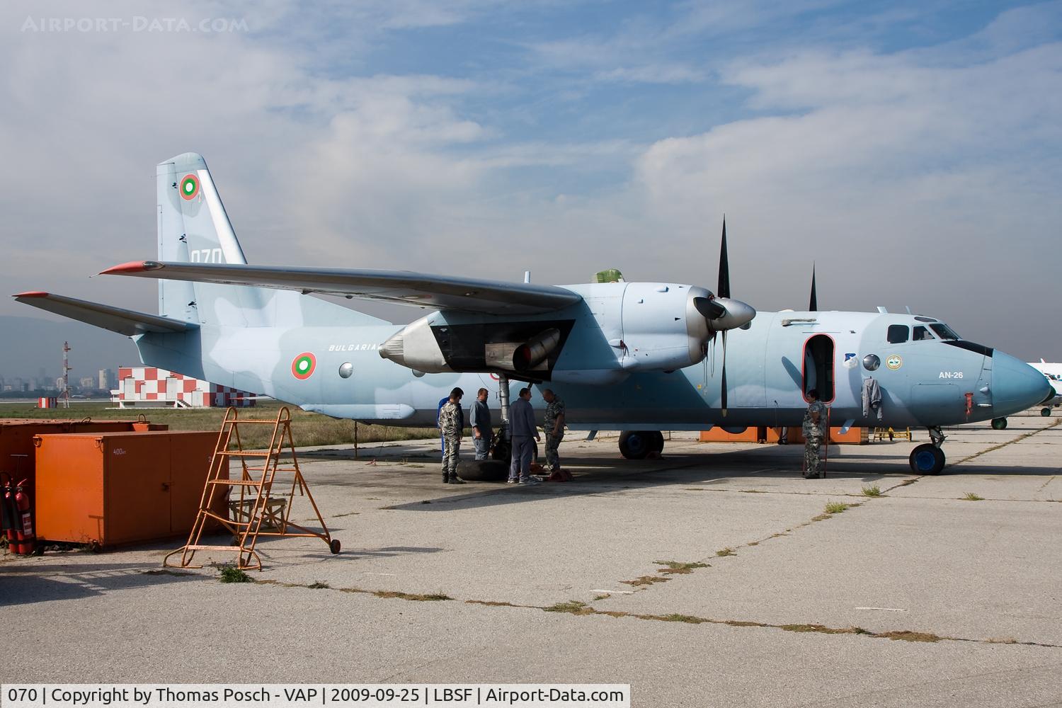 070, Antonov An-26 C/N 13708, Bulgaria - Air Force