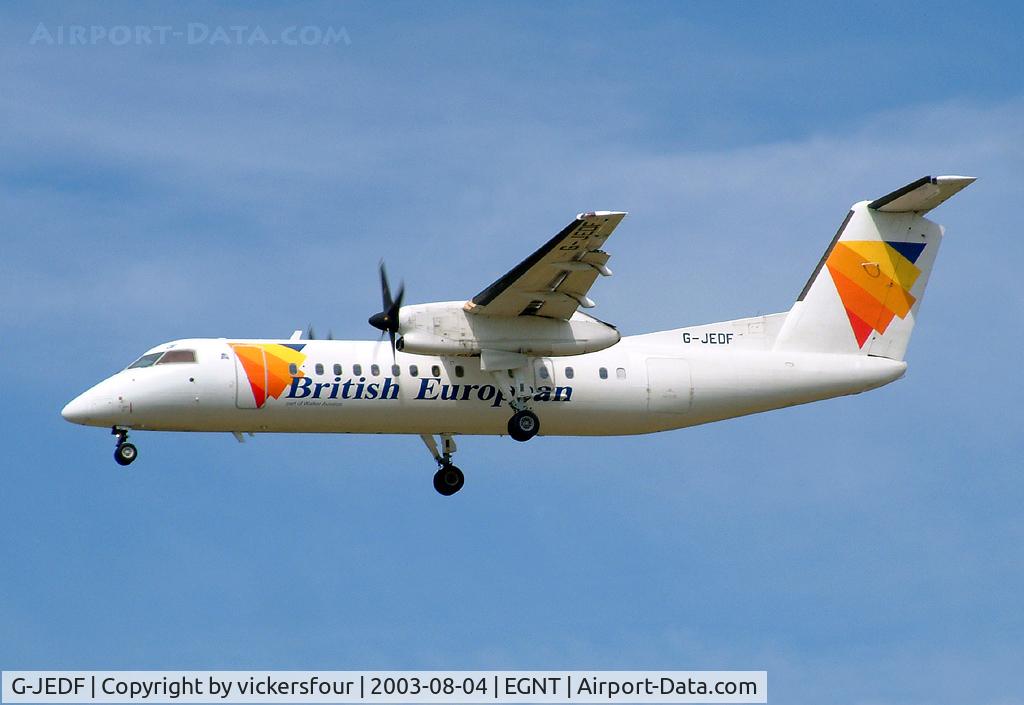 G-JEDF, 2000 De Havilland Canada DHC-8-311Q Dash 8 C/N 548, British European