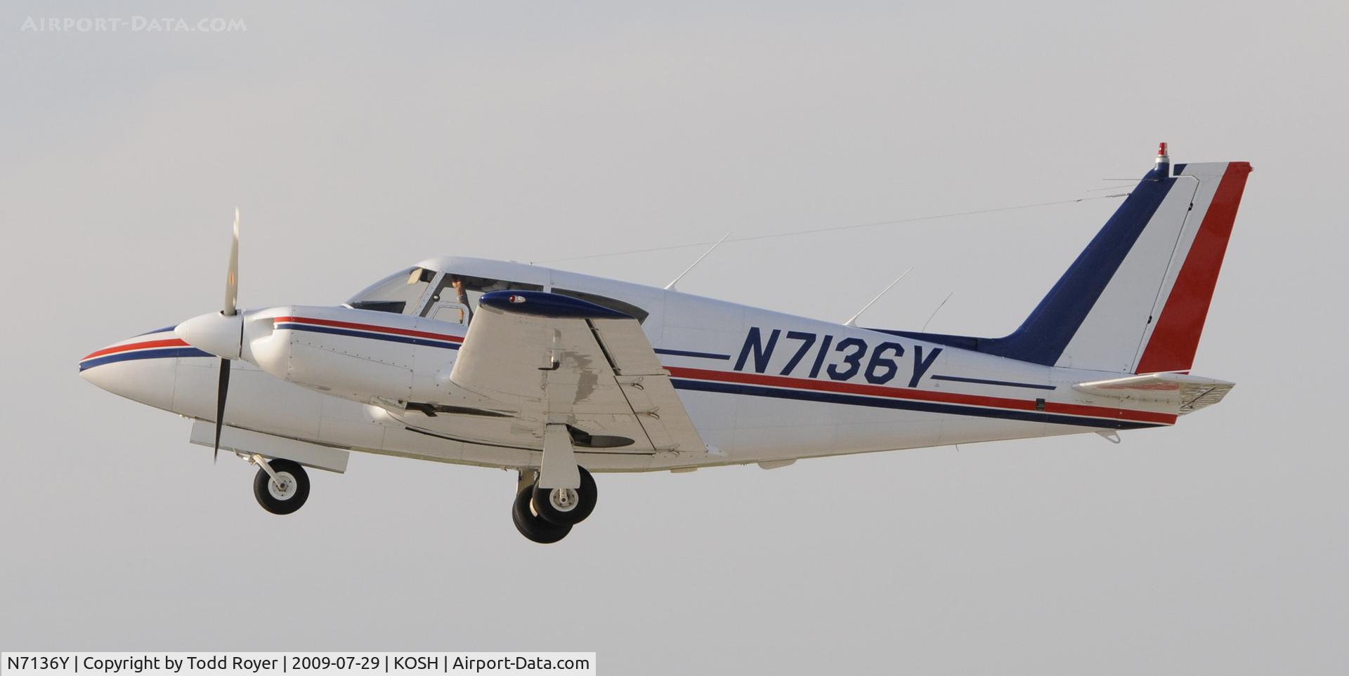 N7136Y, 1963 Piper PA-30 Twin Comanche C/N 30-158, EAA AIRVENTURE 2009