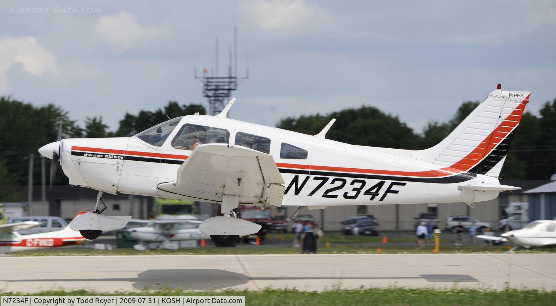 N7234F, 1976 Piper PA-28-151 C/N 28-7715203, EAA AIRVENTURE 2009