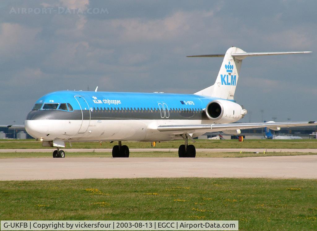 G-UKFB, 1989 Fokker 100 (F-28-0100) C/N 11247, KLM Cityhopper