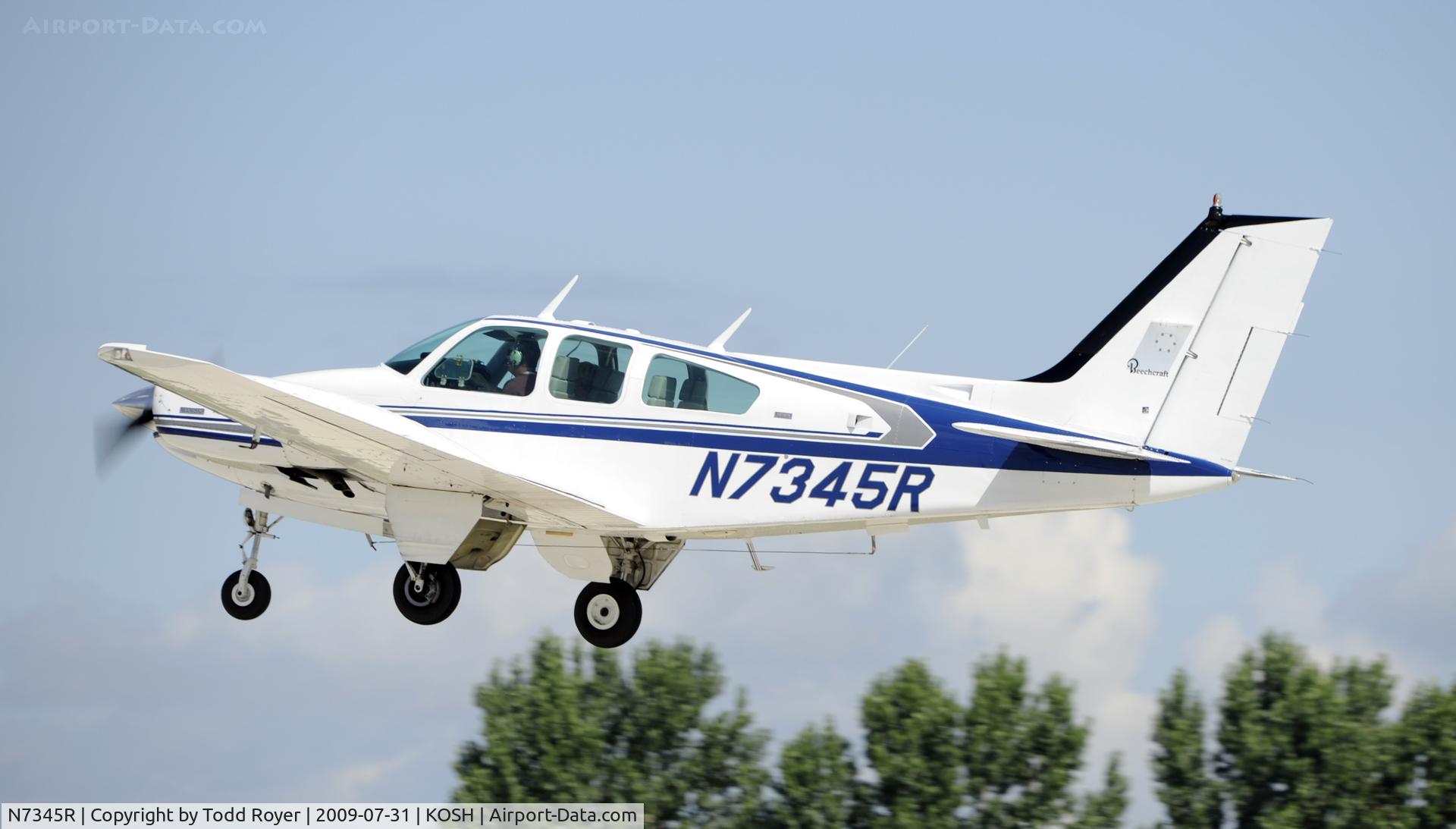 N7345R, 1974 Beech 95-B55 (T42A) Baron C/N TC-1707, EAA AIRVENTURE 2009