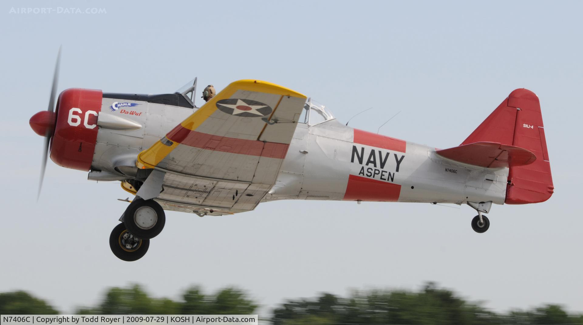 N7406C, 1943 North American SNJ-4 Texan C/N 88-14342, EAA AIRVENTURE 2009