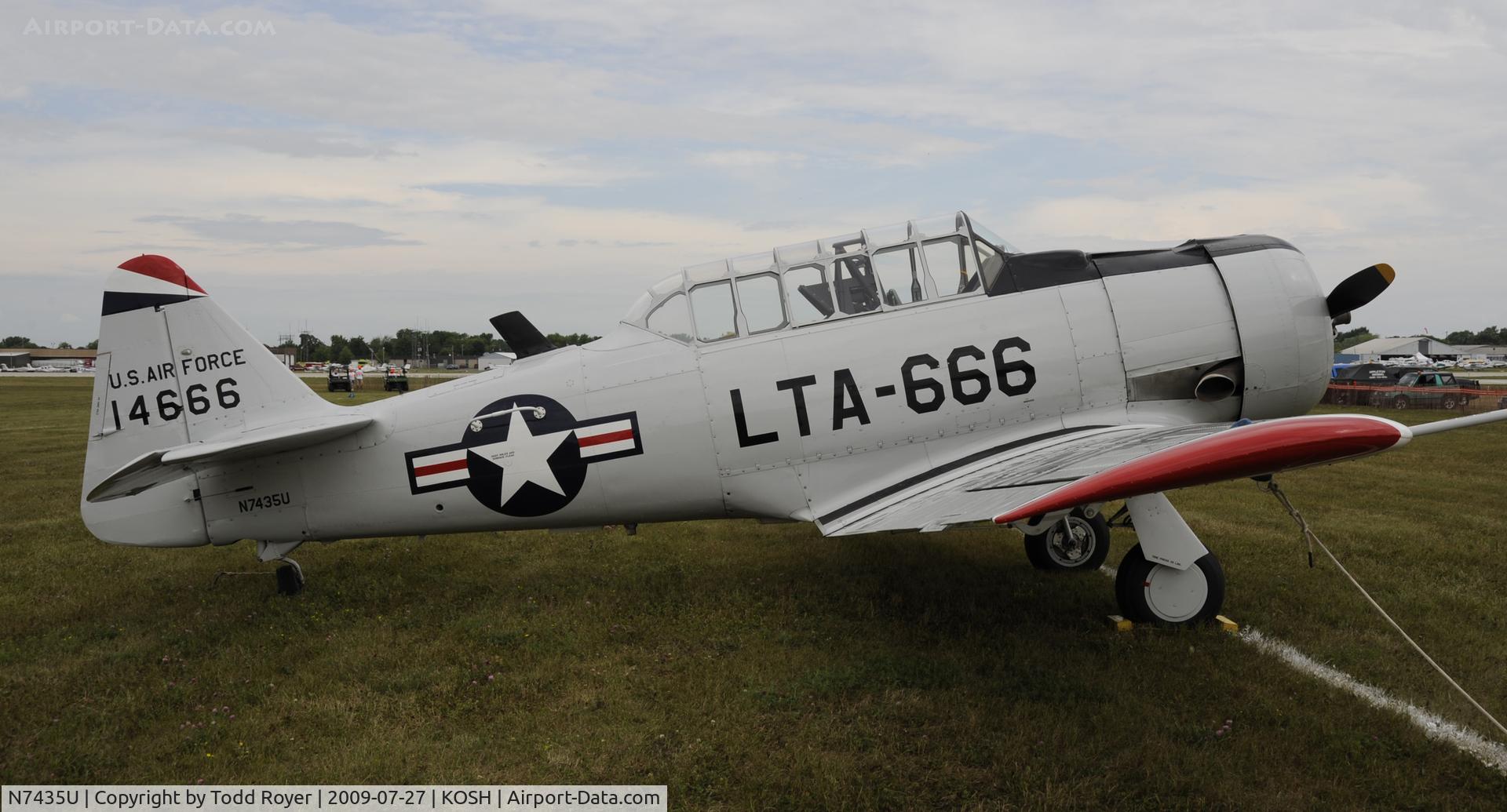 N7435U, 1943 North American AT-6D Texan C/N 88-14666, EAA AIRVENTURE 2009