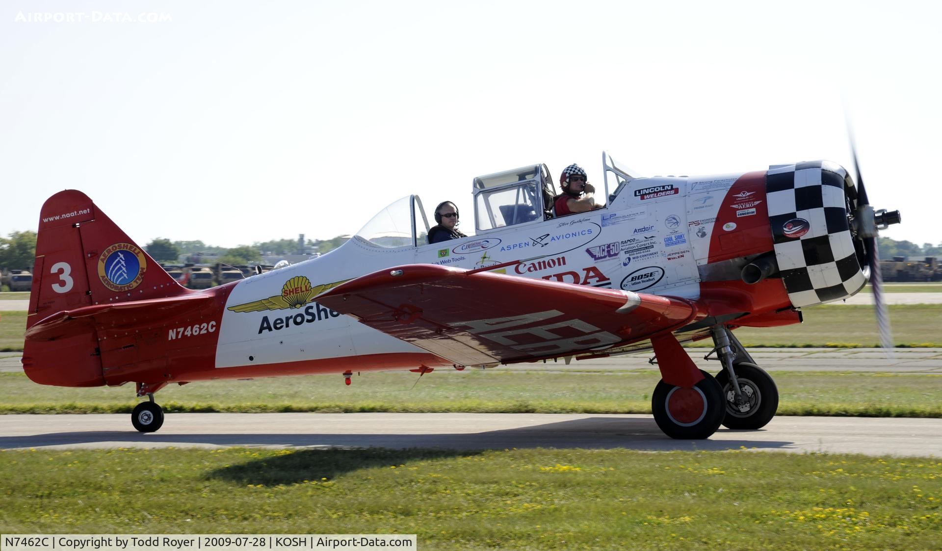 N7462C, North American AT-6B Texan C/N 121-43211, EAA AIRVENTURE 2009
