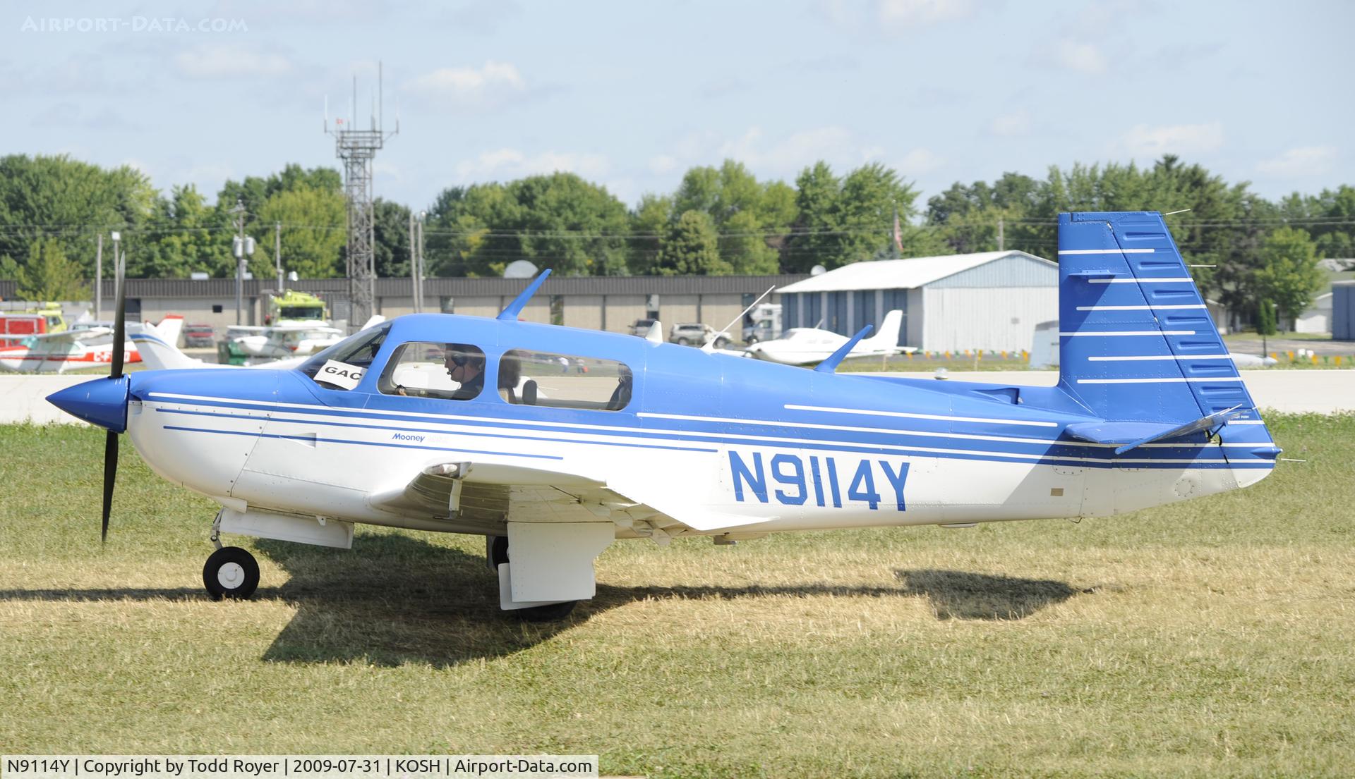 N9114Y, 1990 Mooney M20J 201 C/N 24-3183, EAA AIRVENTURE 2009