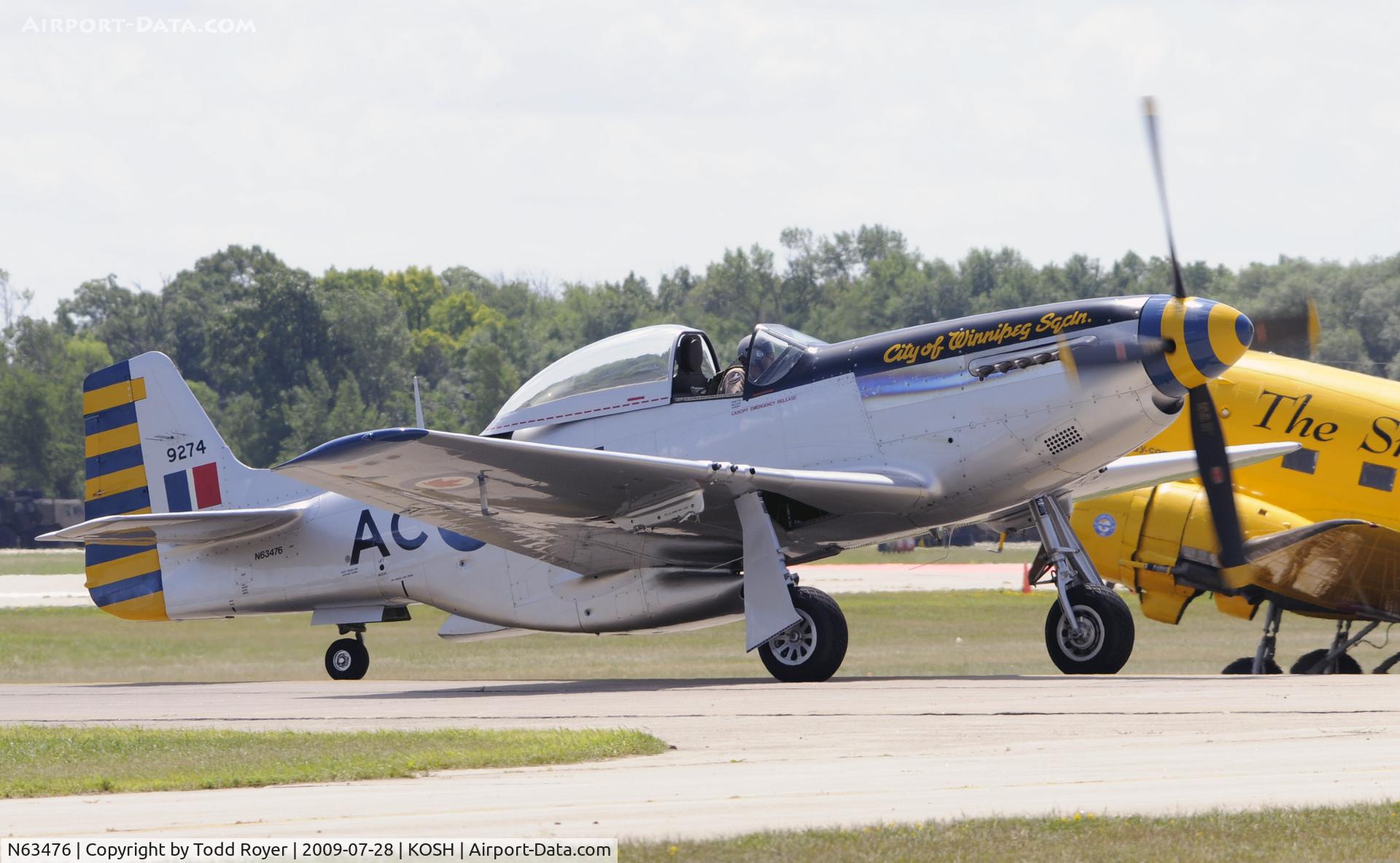 N63476, 1944 North American P-51D Mustang C/N 122-31200, EAA AIRVENTURE 2009