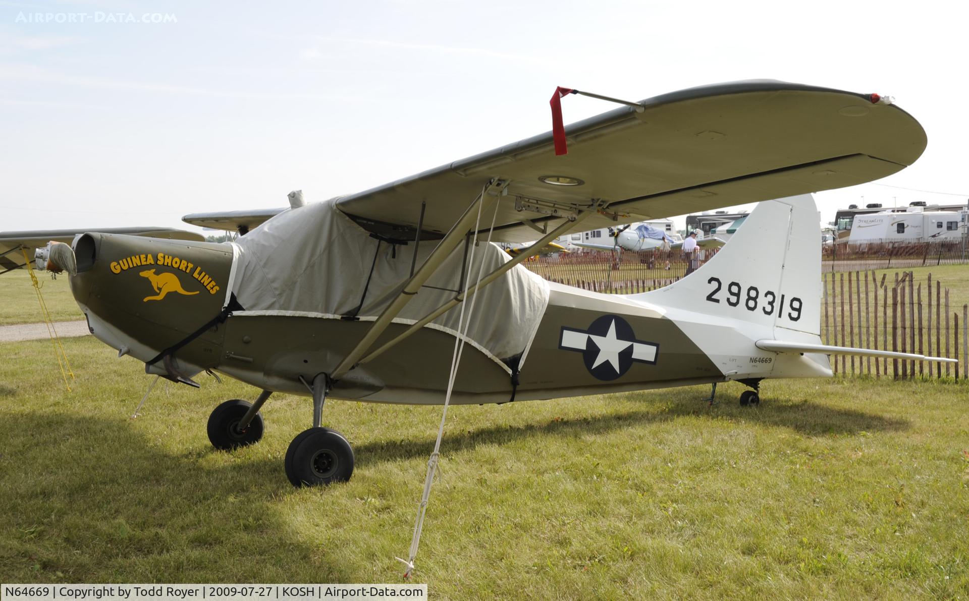 N64669, Stinson L-5 Sentinel C/N 76560, EAA AIRVENTURE 2009