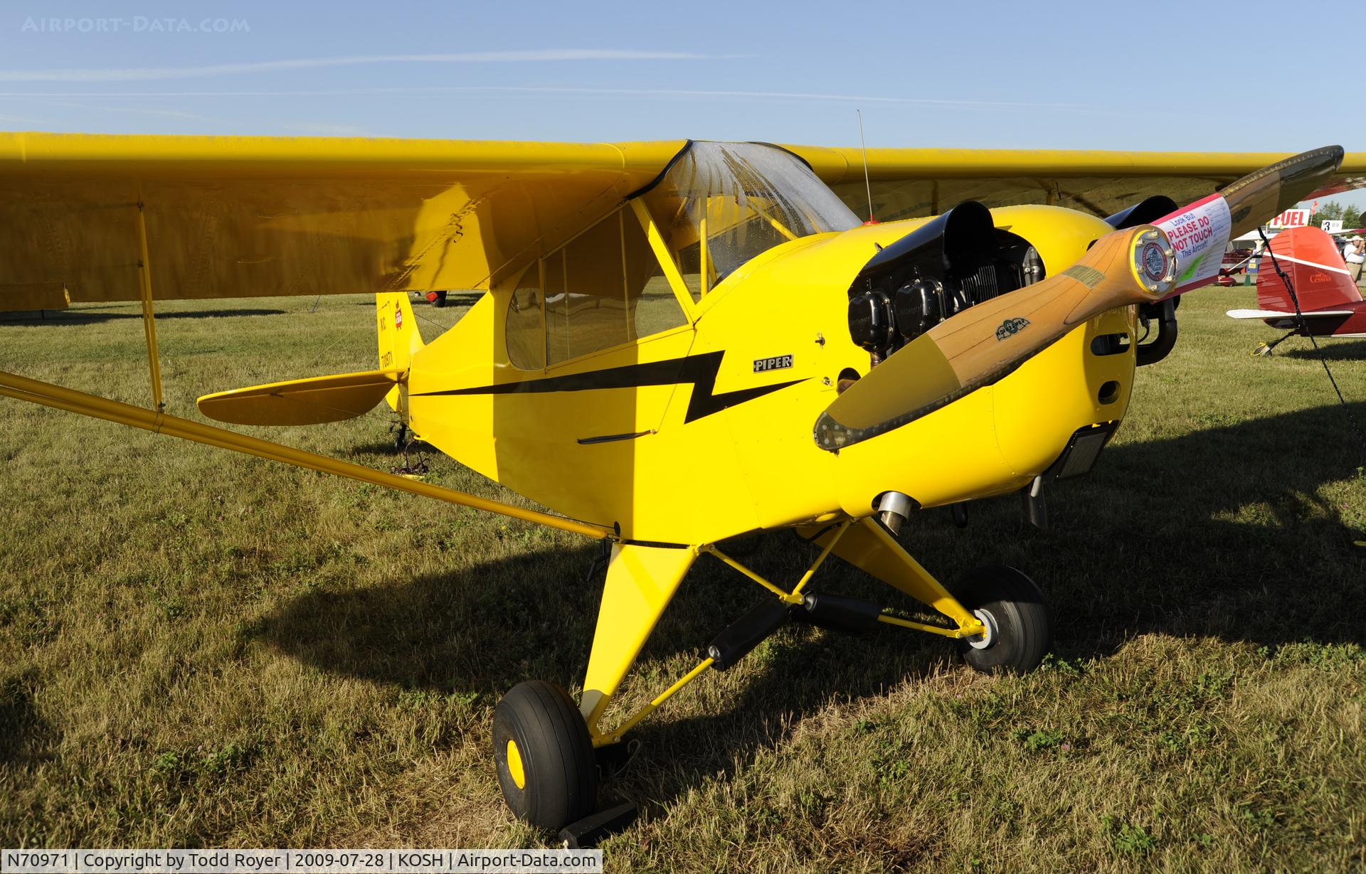 N70971, Piper J3C-65 Cub Cub C/N 18001, EAA AIRVENTURE 2009