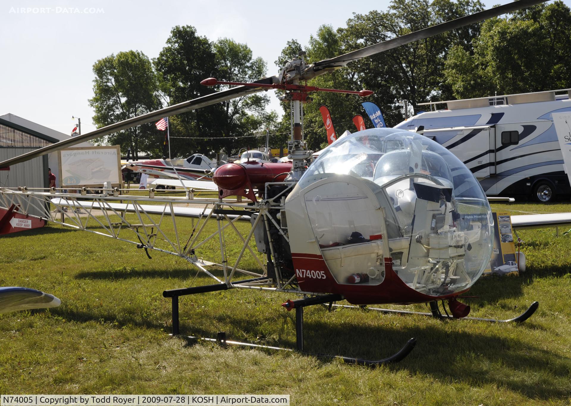 N74005, 1963 Bell 47D-1 C/N 409, EAA AIRVENTURE 2009