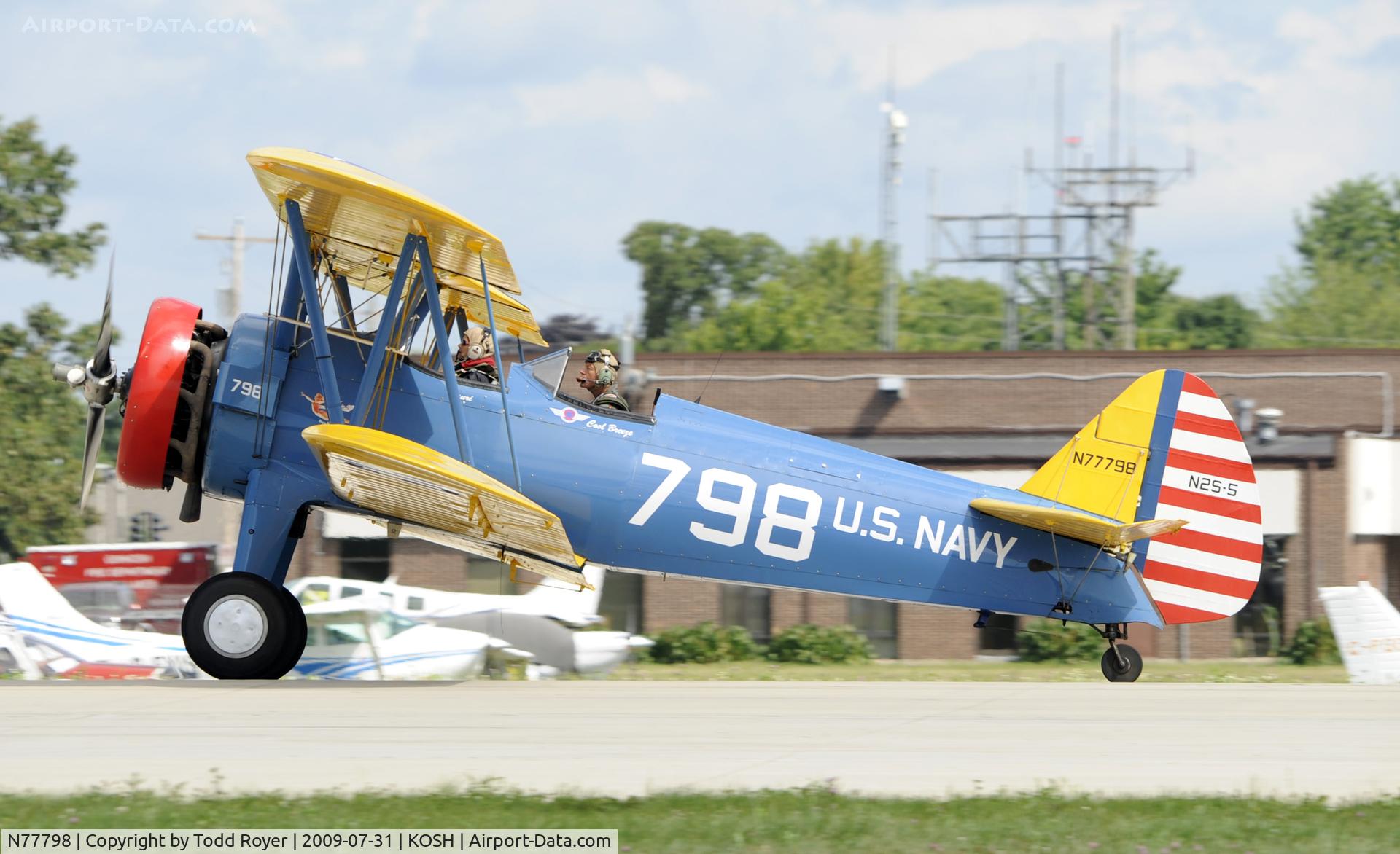 N77798, 1943 Boeing E75 C/N 75-8333, EAA AIRVENTURE 2009