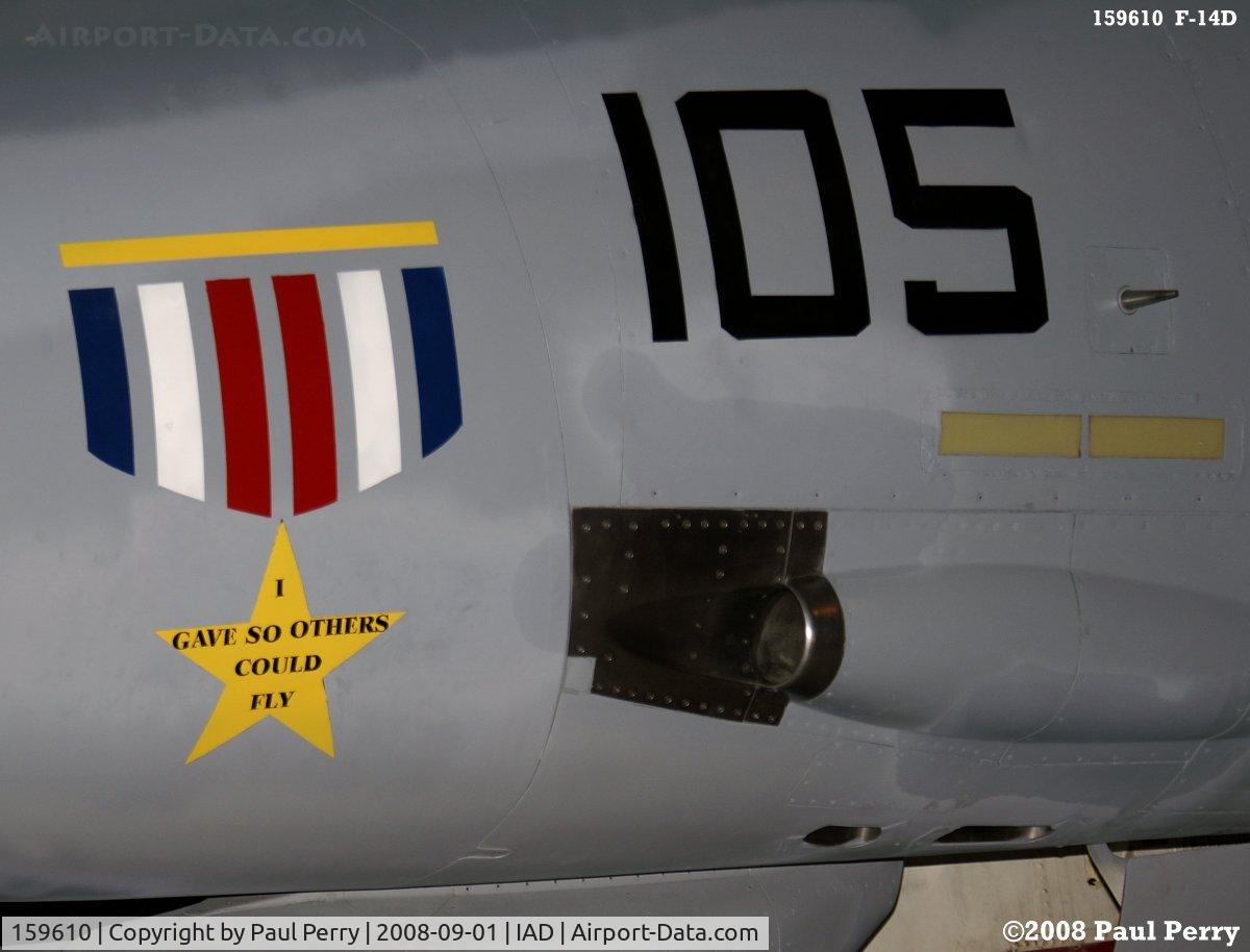 159610, Grumman F-14D(R) Tomcat C/N 157, Cannibalization for a noble cause
