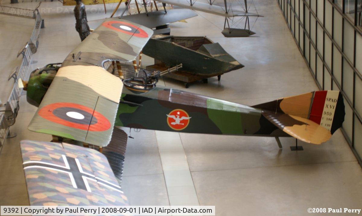 9392, 1918 SPAD S-XVI C/N 6664, Billy Mitchell's personal mount, the SPAD XVI