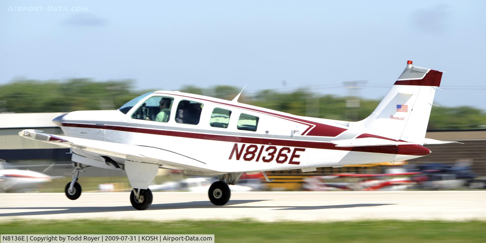 N8136E, 1991 Beech A36 Bonanza 36 C/N E-2614, EAA AIRVENTURE 2009
