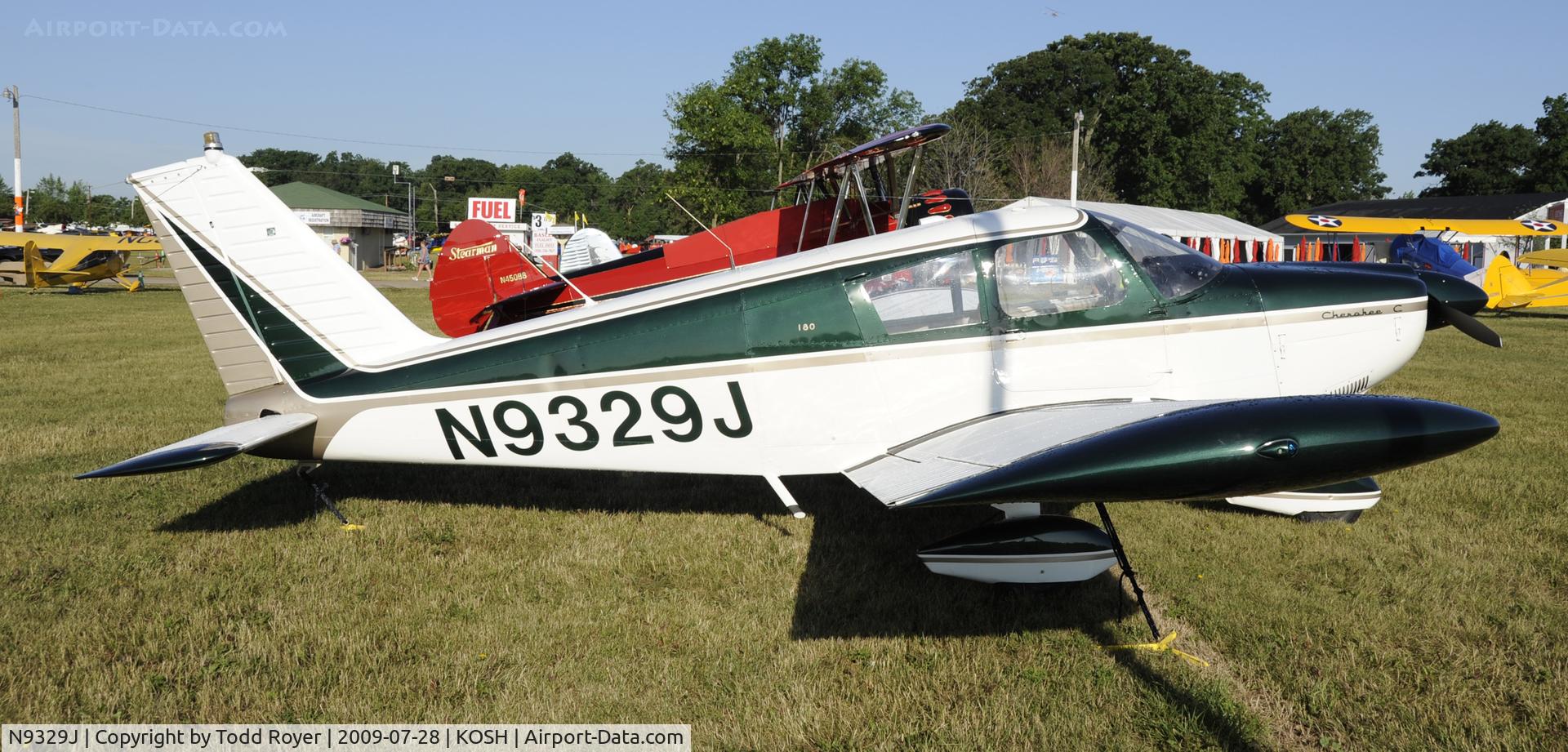 N9329J, 1966 Piper PA-28-180 Cherokee C/N 28-3423, EAA AIRVENTURE 2009