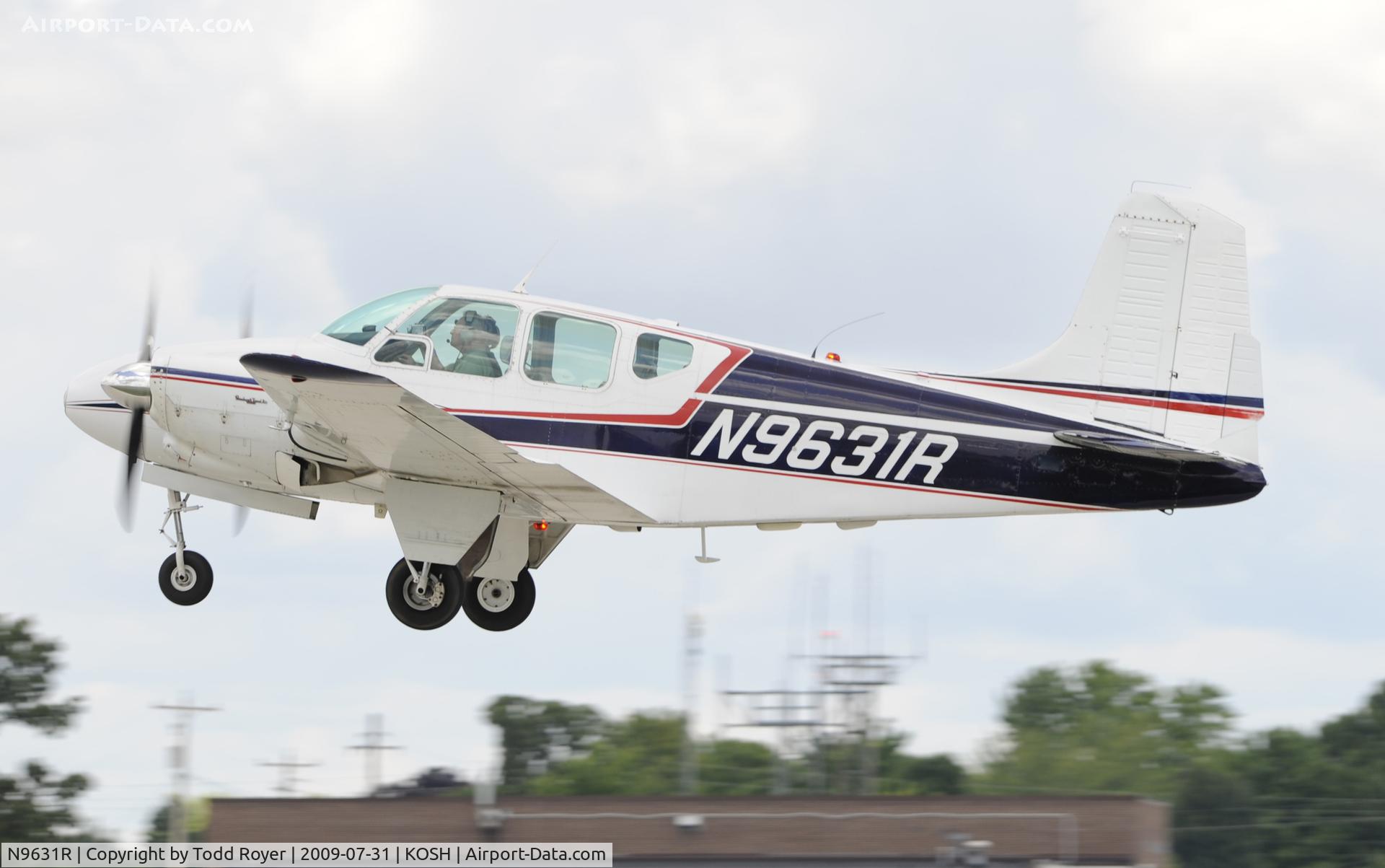 N9631R, 1959 Beech B95 Travel Air C/N TD-314, EAA AIRVENTURE 2009