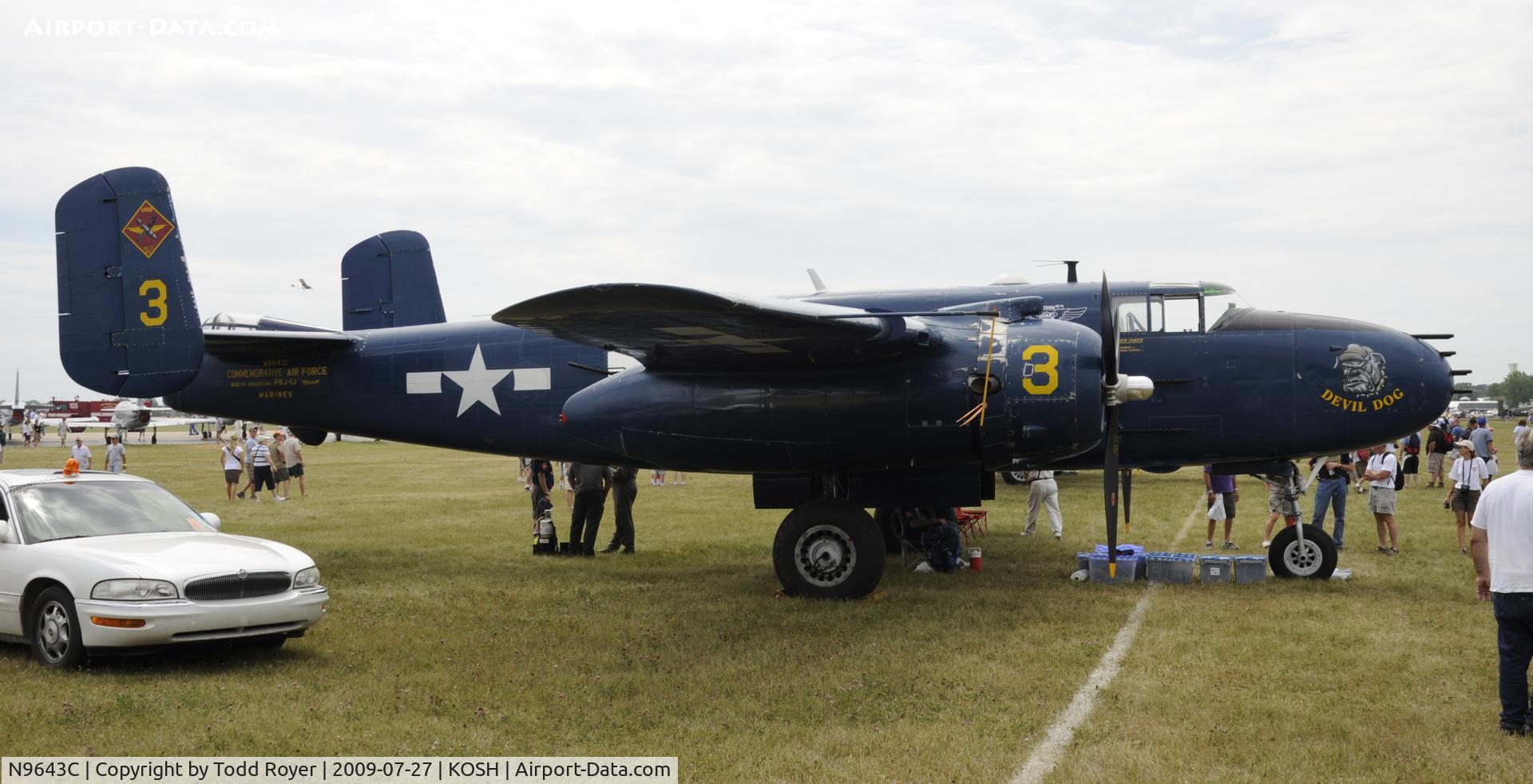 N9643C, 1944 North American B-25J Mitchell Mitchell C/N 108-47512, EAA AIRVENTURE 2009