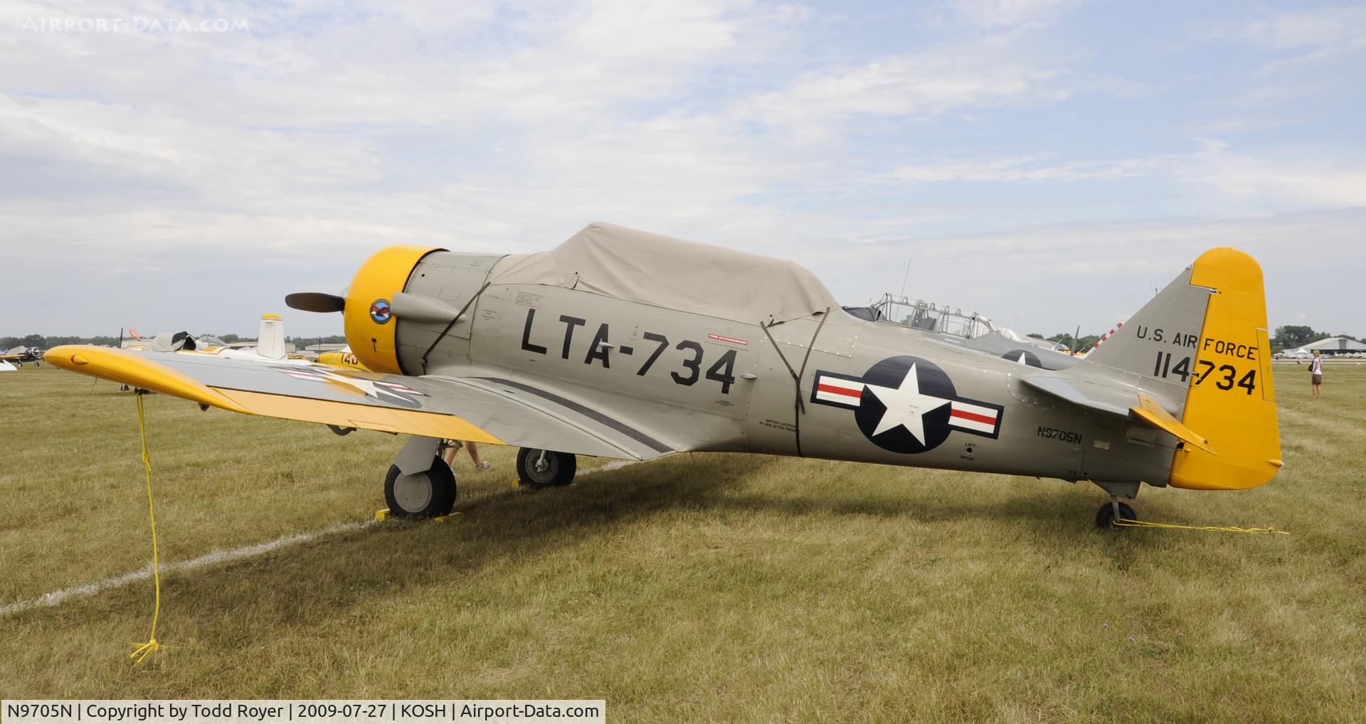 N9705N, 1952 North American T-6G Texan C/N 182-421, EAA AIRVENTURE 2009