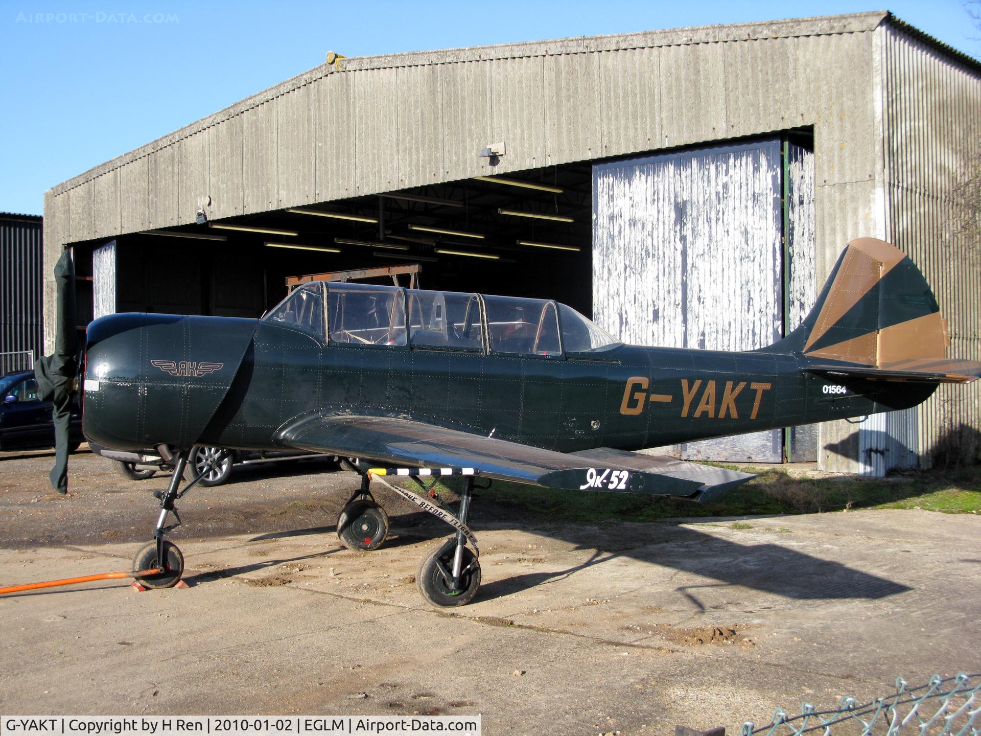 G-YAKT, 1989 Bacau Yak-52 C/N 8910302, White Waltham Airfield EGLM
