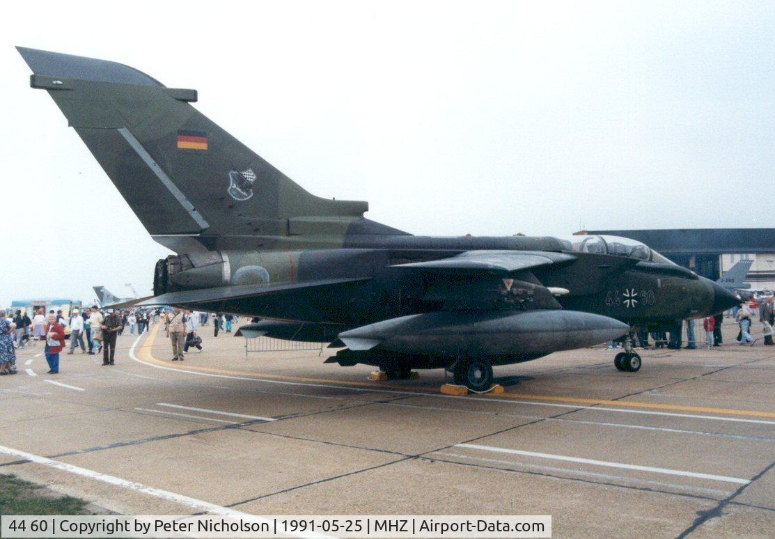 44 60, Panavia Tornado IDS C/N 404/GS117/4160, Tornado IDS of JBG-32 in the static park at the 1991 RAF Mildenhall Air Fete.