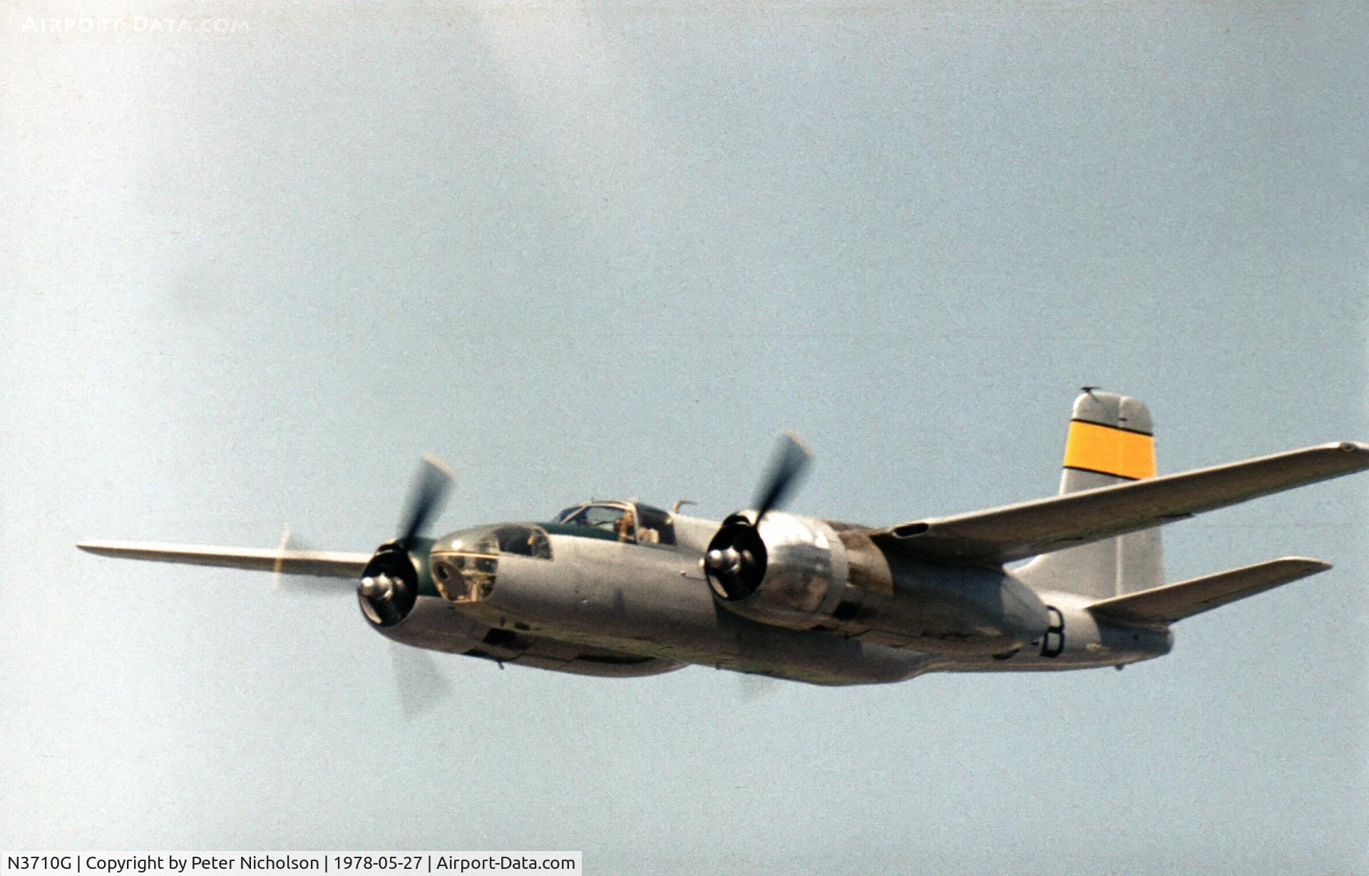 N3710G, 1943 Douglas A-26C Invader C/N 18759, Named Double Trouble a year later, this A-26C Invader performed at the 1978 Bassingbourn Airshow.