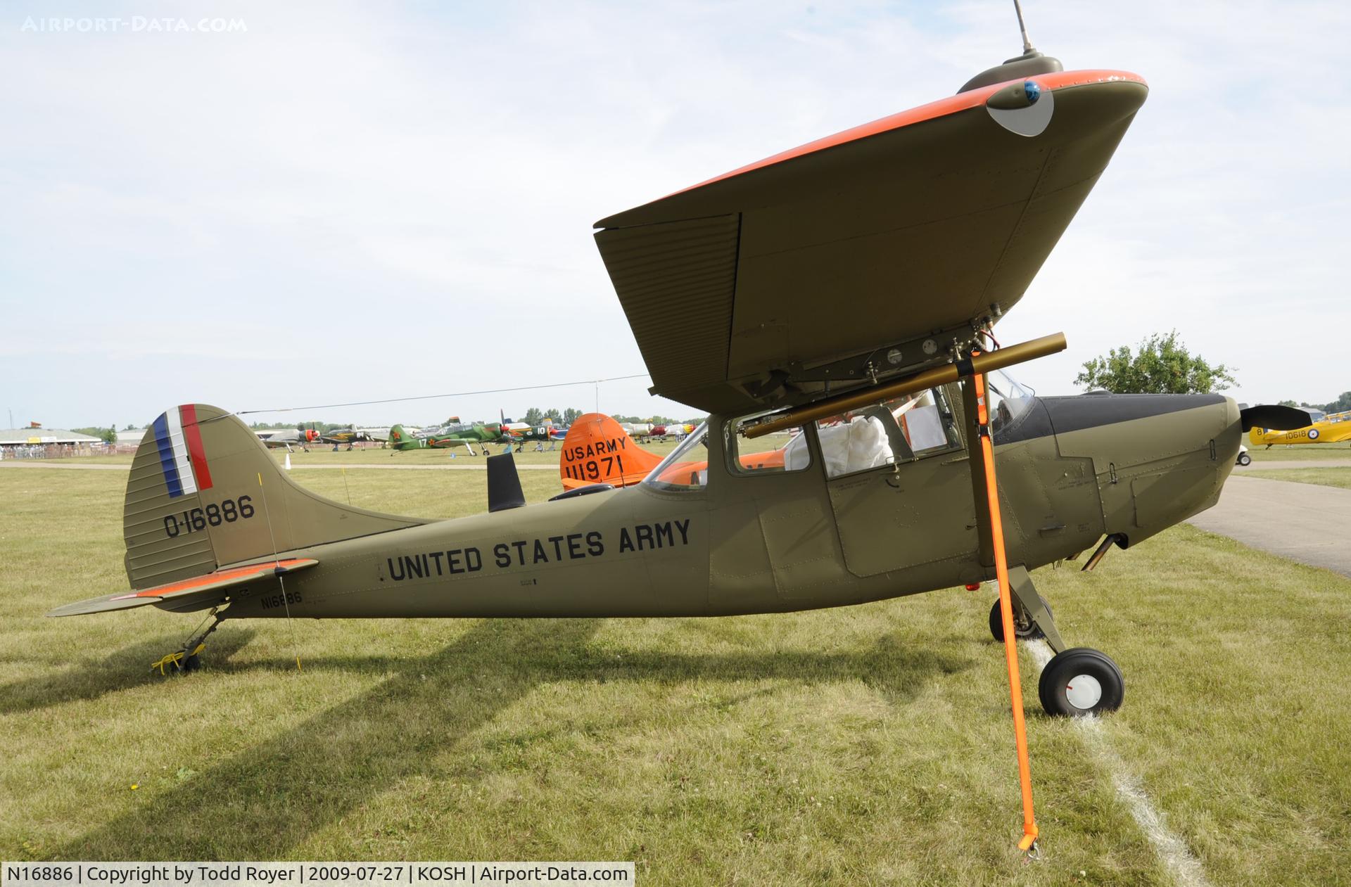 N16886, 1951 Cessna O-1G Bird Dog C/N 22706, EAA AIRVENTURE 2009