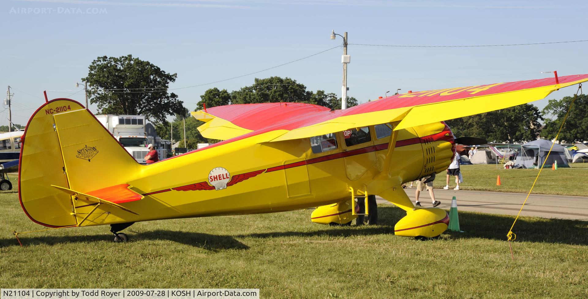 N21104, 1938 Stinson SR-10J Reliant C/N 5830, EAA AIRVENTURE 2009