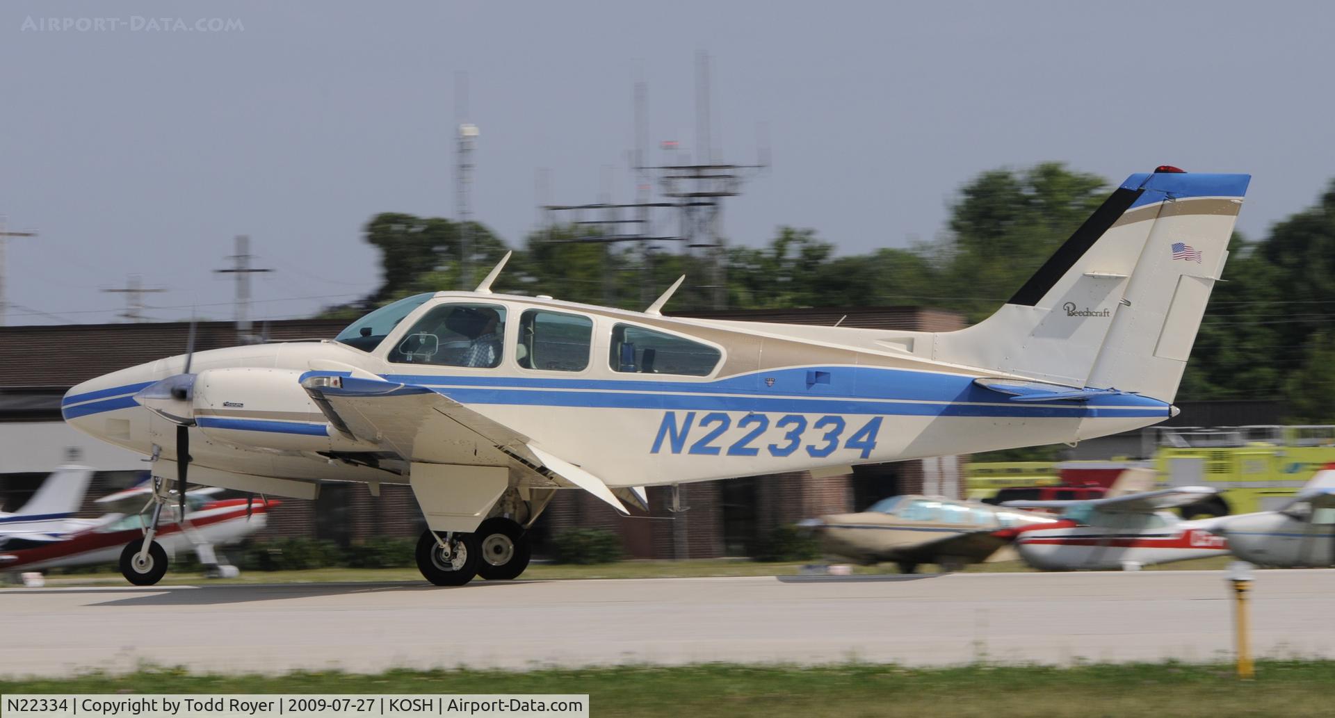 N22334, 1977 Beech E-55 Baron C/N TE-1111, EAA AIRVENTURE 2009