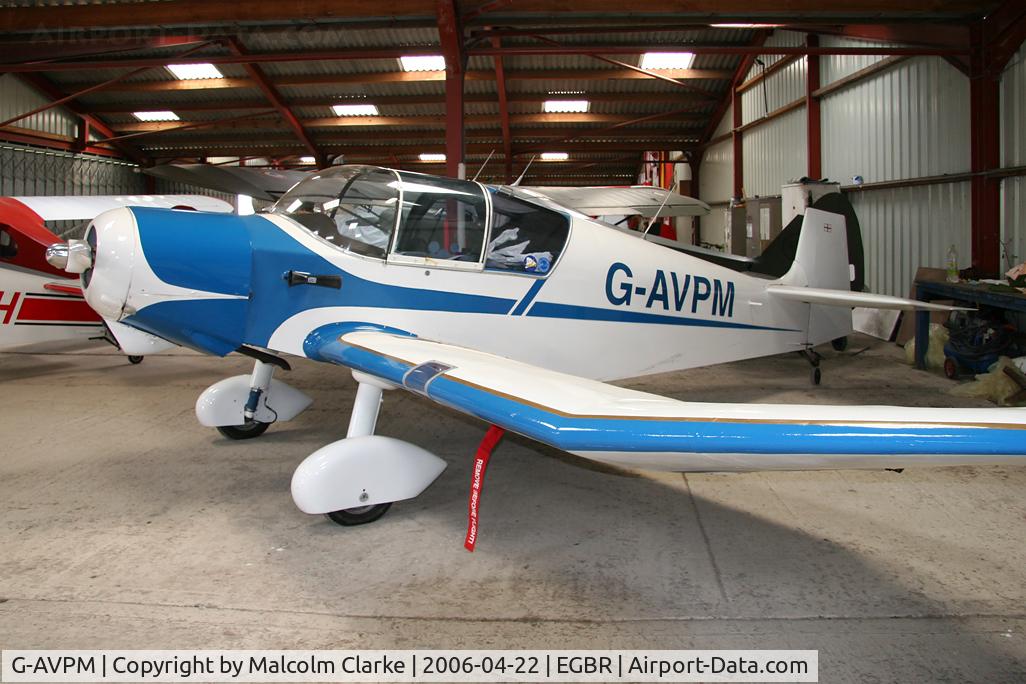 G-AVPM, 1957 SAN Jodel D-117 C/N 593, Jodel D-117 at Breighton Airfield, UK in 2006.
