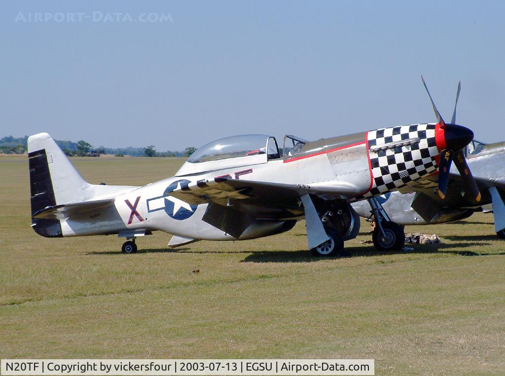 N20TF, 1967 North American (Cavalier) TF-51D Mustang C/N AF67-14866, Painted in 78 FG colours with code 'DF-X'.